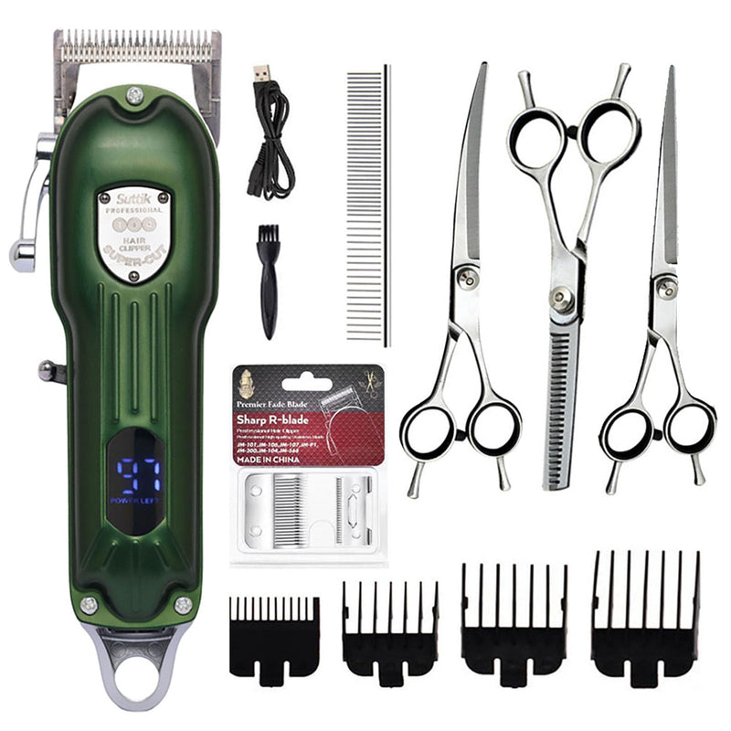 Dog Clippers for Grooming Pets Trimmer Low Noise Rechargeable Cordless Pet Shaver high-power with Stainless Steel Blade for Dogs and Cats - PawsPlanet Australia