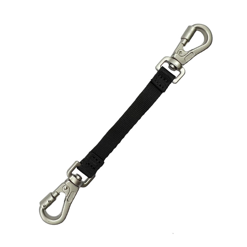 Double Ended Collar Backup Clip for Dog Harnesses, Safety Clip for Prong Collar with Gentle Nylon Webbing for Light Dog DKG0913-new