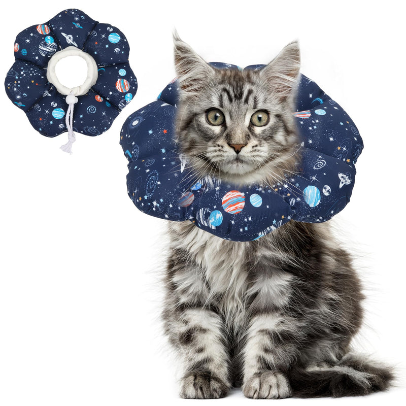 ComSaf Cat Cone Collar Soft, Protective Adjustable Cat Cones to Stop Licking After Surgery, Comfortable Lightweight Elizabethan Collar for Cat Kitten Prevent from Licking Wounds, Not Block Vision M (Neck:6.5-10 in) - PawsPlanet Australia