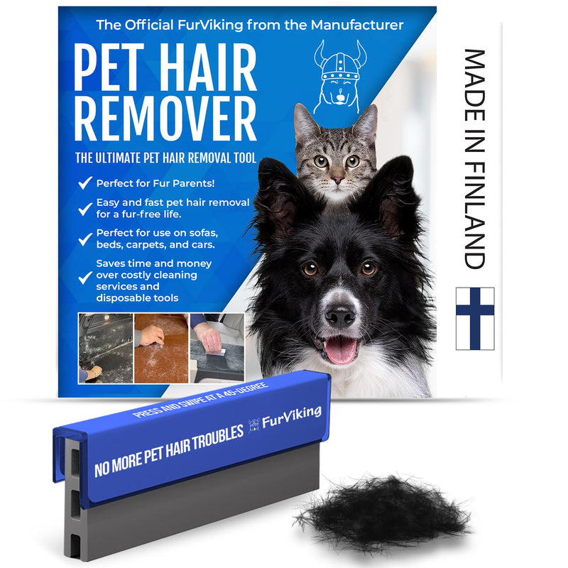 Pet Hair Remover - Dog Fur Remover Tool - Lightweight, Compact Cat Dog Hair Cleaner for Car, Bed, Couch - Portable Pet Shedding Removal Tool for Home Surfaces, Portable Carpet Scraper - PawsPlanet Australia