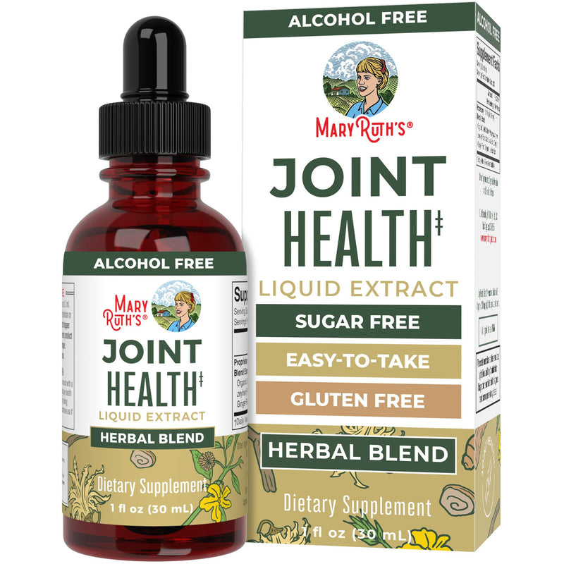 MaryRuth Organics Joint Health Liquid Extract | Four Herbal Blend Liquid Drops | Ginger Root | Licorice Root | Cats Claw | Devils Claw | Vegan | Non GMO | Alcohol Free Tincture | 30 Servings - PawsPlanet Australia