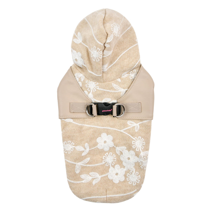 Pinkaholic New York Celandine Winter Shirt Warm Cozy Fashionable for Small Dogs, Beige, Medium BEIGE_CELANDINE - PawsPlanet Australia