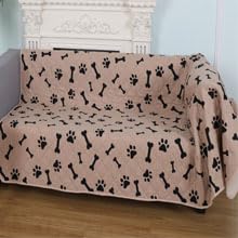 Waterproof Dog Bed Cover - nanbowang Pet Blanket Sofa Couch Furniture Protector for Kids Children Dog Cat, Reversible (40x50 Inch Pack of 1, Beige) 40x50" - PawsPlanet Australia