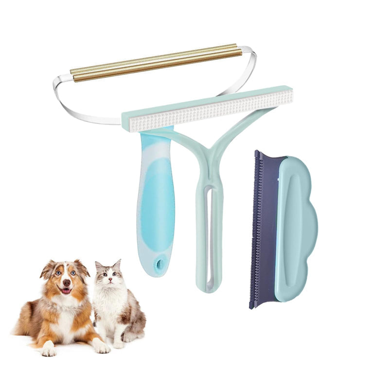 Pet Hair Remover,Pet Hair Removal Tool,3 Pack Dog and Cat Hair Remover Furniture, Reusable Short Handle Removal Tool for Car, Carpet Rake for Carpet,Fur Scraper Brush Mini for Couch - PawsPlanet Australia