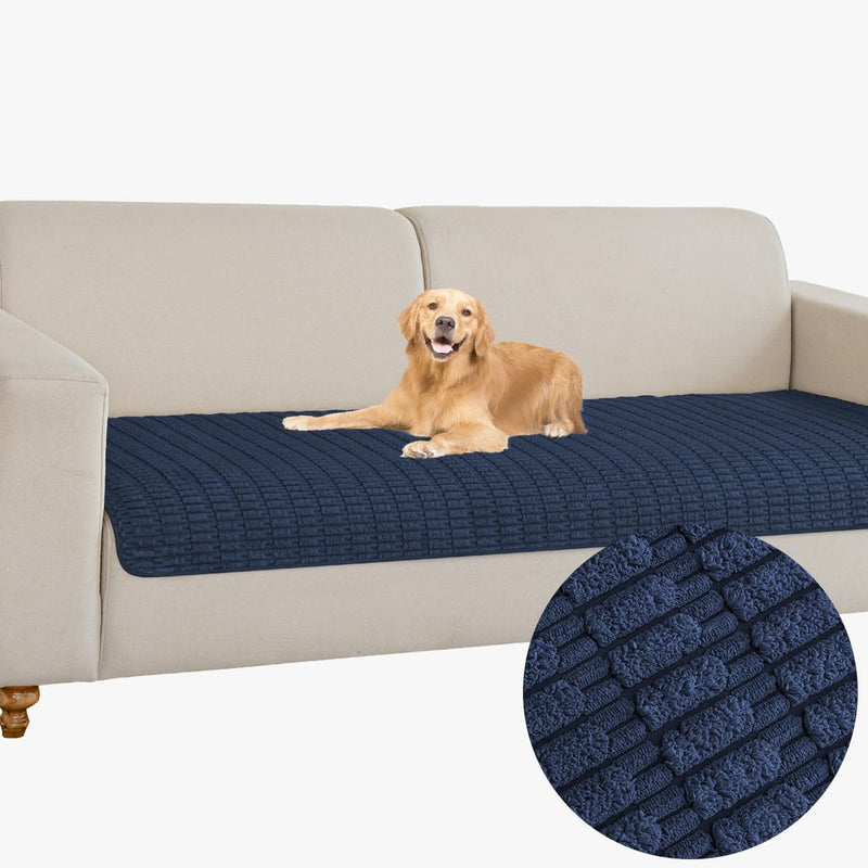 Muamar Dog Bed Cover Sofa Protector,Anti Slip Waterproof Sofa Covers for Living Room Couch Covers,Sofa Mat,Seat Cover,Dog Mat,Pet Pad for Furniture 1 Piece (30x70 inch, Dark Blue) 30x70 inch - PawsPlanet Australia