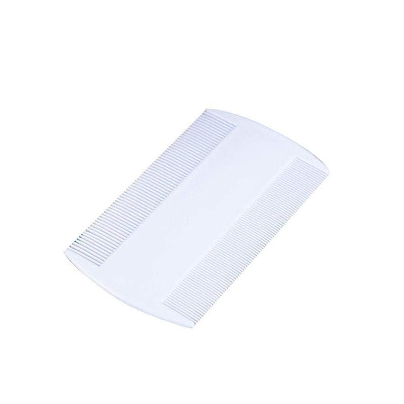 White Double Sided Nit Fine Tooth Head Lice Hair Combs For Kids Pet dog Flea Plastic Hair Remove Lice Brush W8E1 Comb Dog Combs