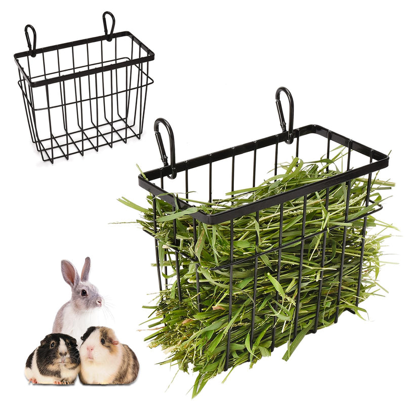 Rabbit hay feeder Sangle Sopffy 2PCS, guinea pig hay feeder with Metal Frame for Guinea Pig Chinchilla bunny, hay feeder rabbit, Chinchilla cage accessories - PawsPlanet Australia