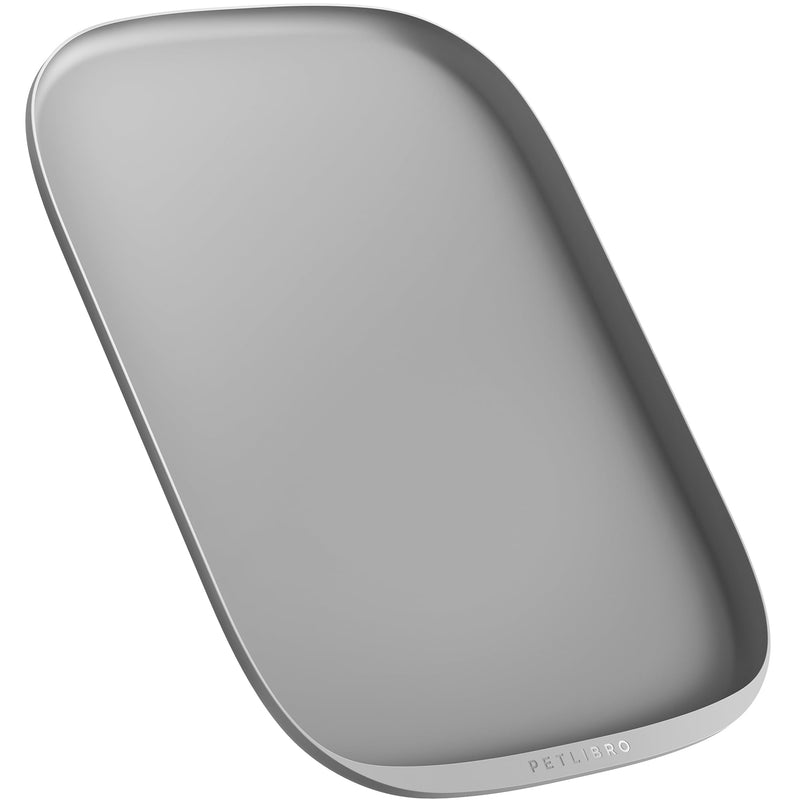 PETLIBRO Dog Food Mat, Safety Silicone Cat Food Mat for Feeder & Fountain, Waterproof Dog Bowl Mats, Raised Edge Spill Protection Floor, Cove Feeding Mat for Pet 17.7'' x 12'' Grey - PawsPlanet Australia