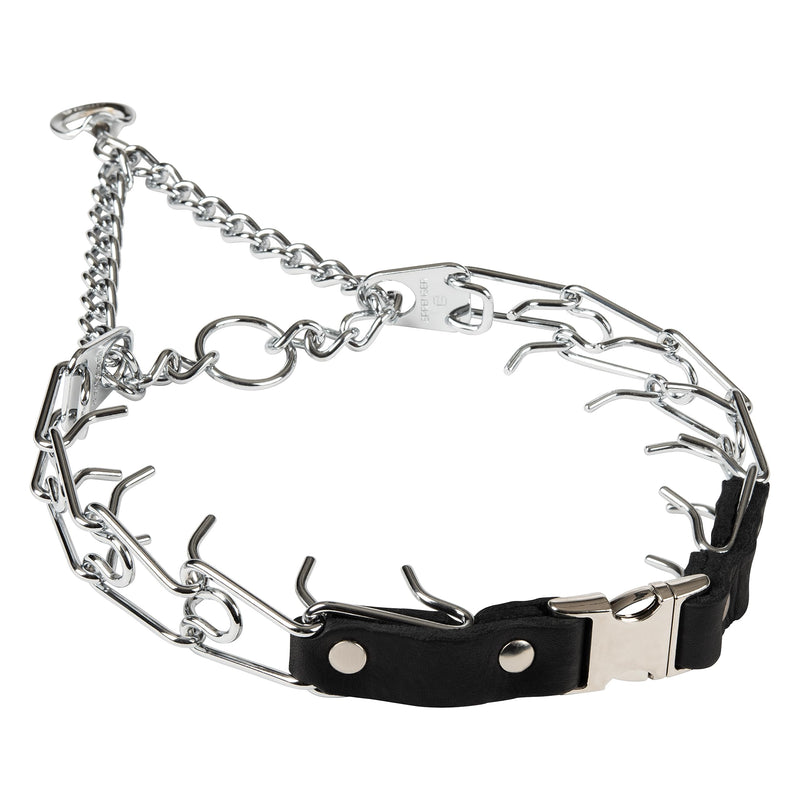 Prong Collar for Dogs Training – Quick Release Buckle & Swivel Ring for Easy Use – Made of Durable Steel Chrome Plated in Germany– 3.0mm Prongs for Large Dogs with 20-26" Neck Large/XL (20-26" Neck, 3.0mm Links) - PawsPlanet Australia
