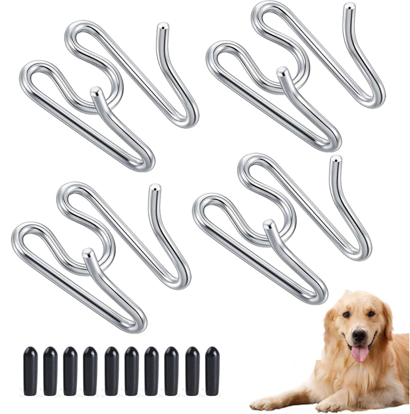 4 Pack Extra Links Prong Collar for Dog,Replacement 2.25/2.5mm Stainless Steel Pinch Collar for Dogs Links Extra Training Collar Links (2.25mm/2.5mm) Silver - PawsPlanet Australia