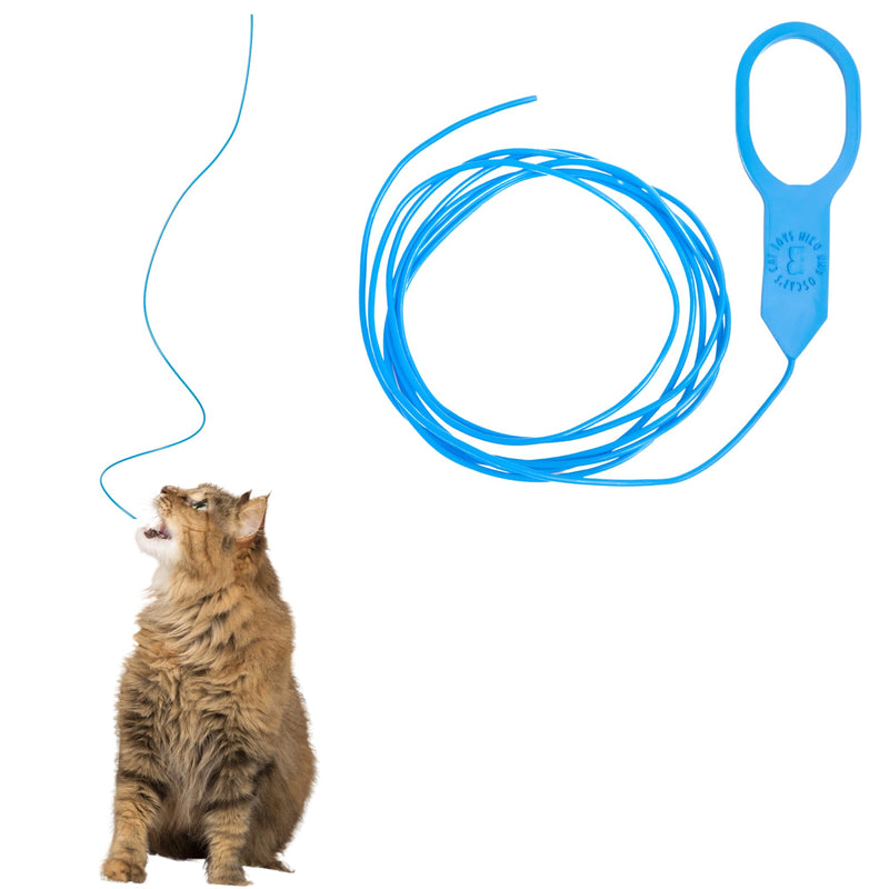 Niko and Oscar's Cat Toys | The Blue String | Cat String Toy | (1-Pack, Original, Blue) 1-Pack, Original - PawsPlanet Australia
