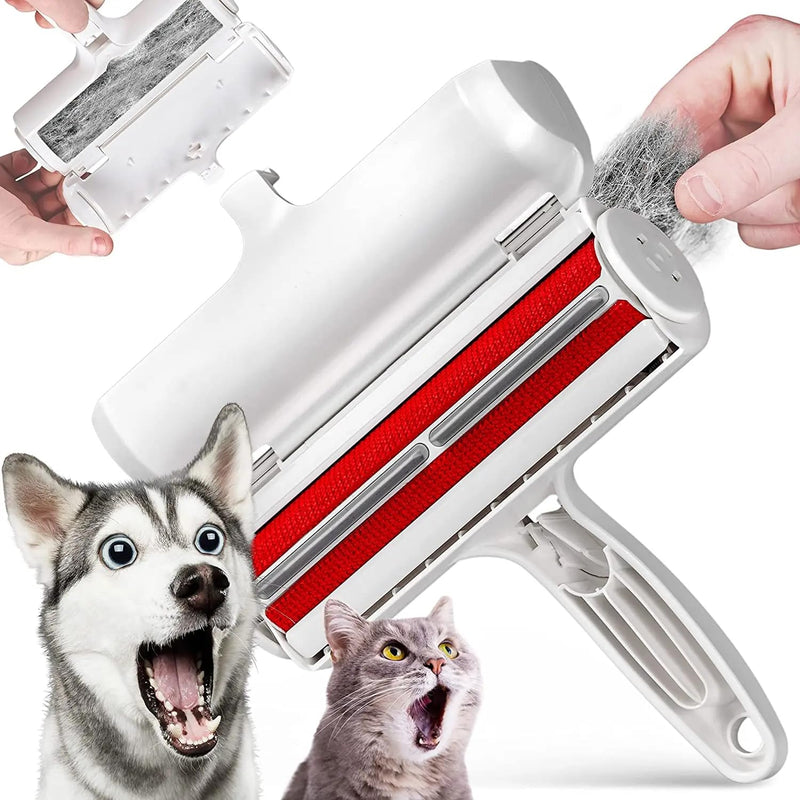 Pet Hair Remover - Dog & Cat lint roller with Self-Cleaning Base - Efficient Animal Hair Removal Tool Cat Dog Hair Remover for Couch Furniture Car Seat Carpet and Bedding - PawsPlanet Australia