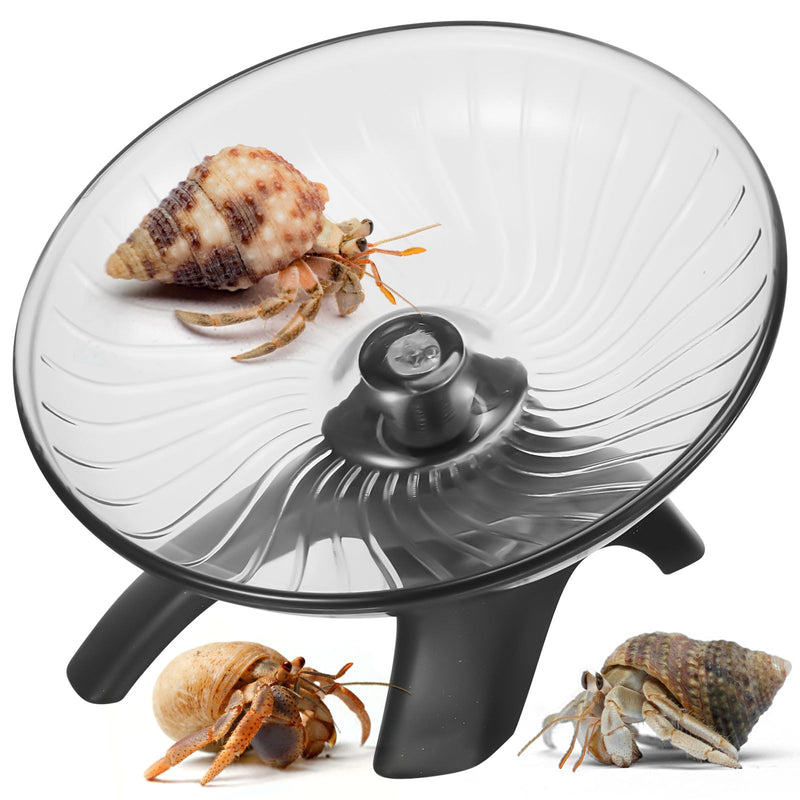 Poen Hermit Crabs Exercise Wheel Toy 4.13 x 2.95 x 3.34 Inch Silent Hermit Crab Running Tank Accessories Hamster Wheel Flying Saucer Small Animal Running Wheels(4.13 x 2.95 x 3.34 Inch) - PawsPlanet Australia