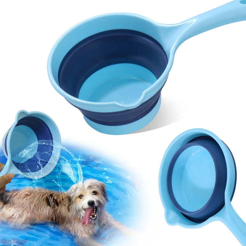 Dog Bath Rinse Cup,Portable Foldable Dog Bath Tubs Accessories,Dog Shower Bathtub Dog Pool Supplies,Dog Washing Tools,Dog Shower Attachment - PawsPlanet Australia