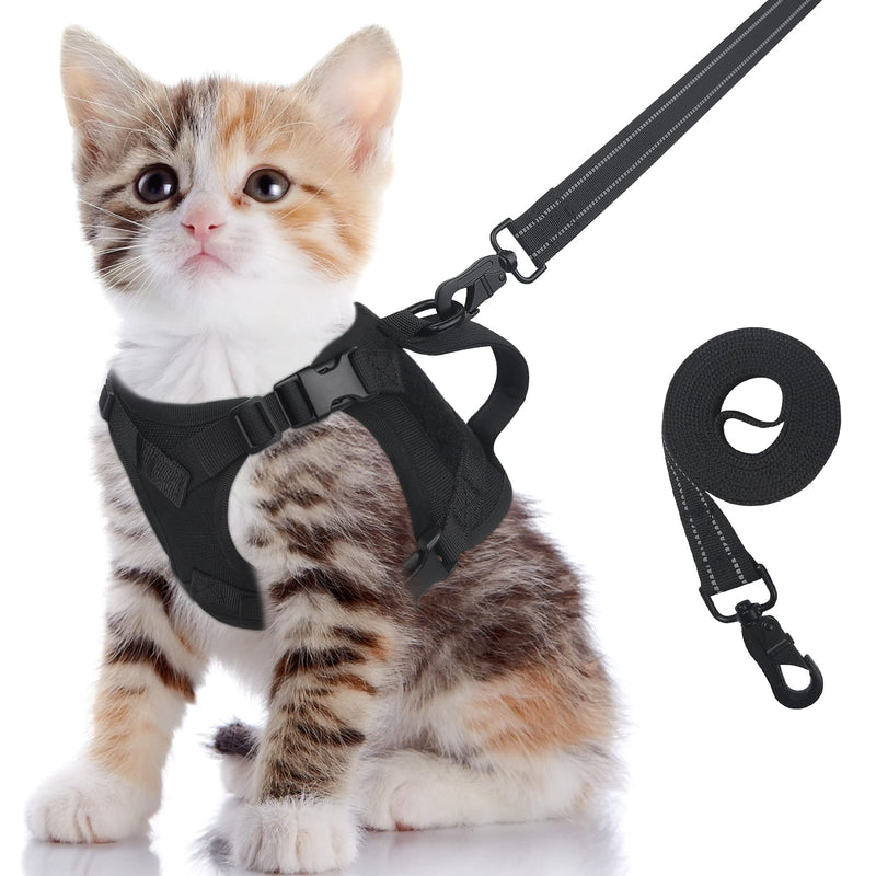 Cat Harness and Leash Set for Travel Training, no Pull Escape Soft Control Handle Tactical Vest for Puppy Kitten Small cat with ID tag,Adjustable snug Jacket Breathable air mesh Universal Anxiety XX-Small khaki - PawsPlanet Australia