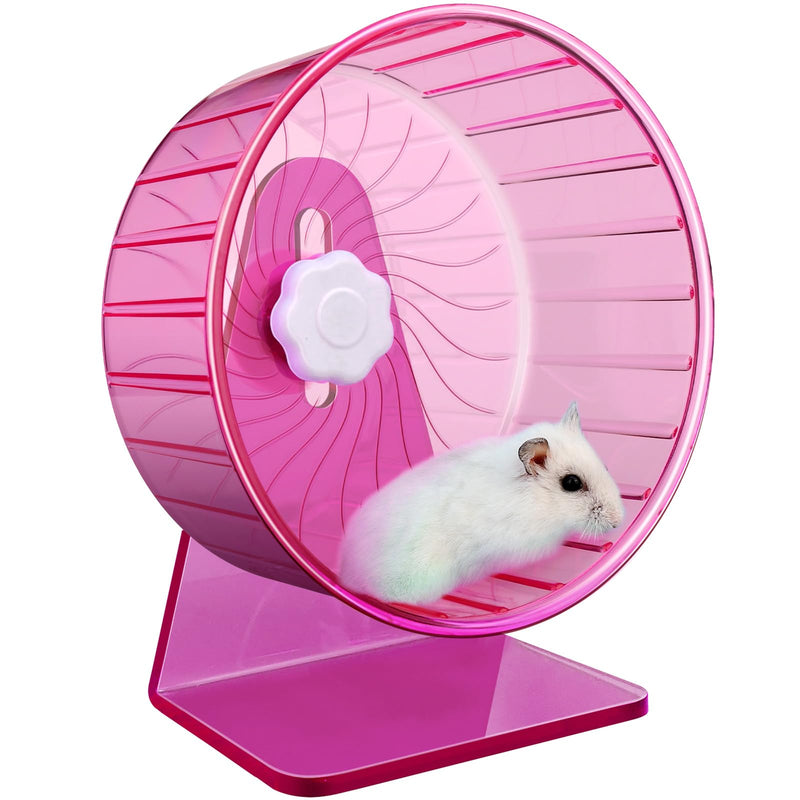 Hamster Wheel,Silent Wheel,Super Silent Hamster Exercise Wheels,Silent Hamster Wheel,Adjustable Stand Hamsters Exercise Wheels,Quiet Rat Wheel (Φ 5.5 inch, Pink) Φ 5.5 inch - PawsPlanet Australia