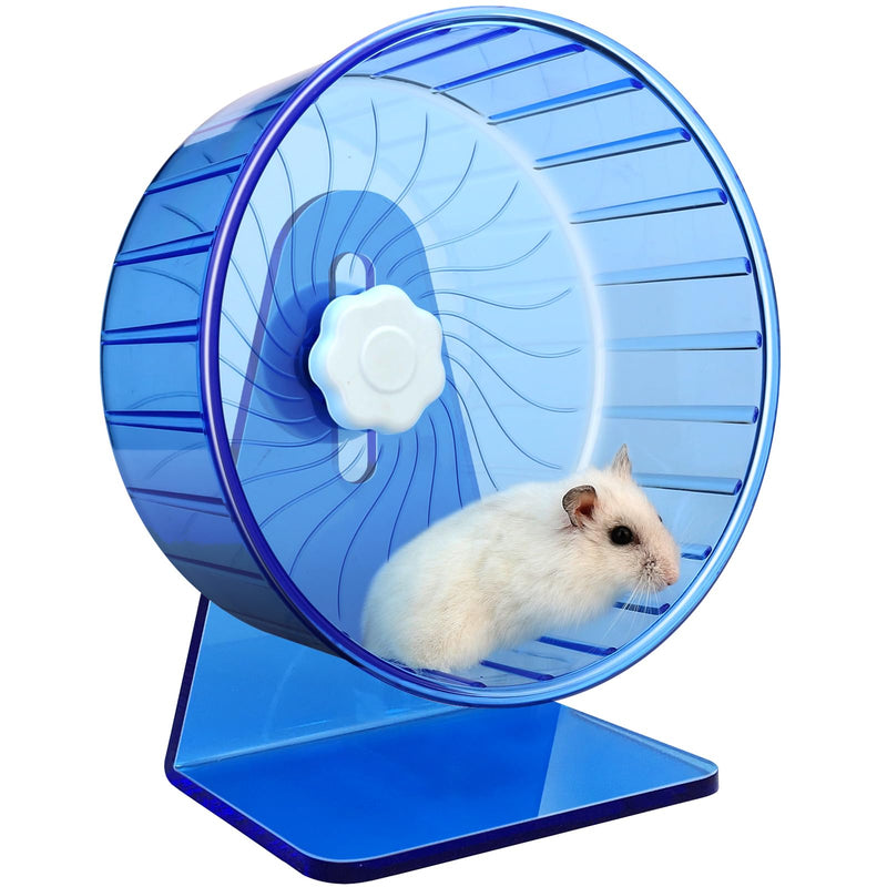 Hamster Wheel,Silent Wheel,Super Silent Hamster Exercise Wheels,Silent Hamster Wheel,Adjustable Stand Hamsters Exercise Wheels,Quiet Rat Wheel (Φ 5.5 inch, Blue) Φ 5.5 inch - PawsPlanet Australia