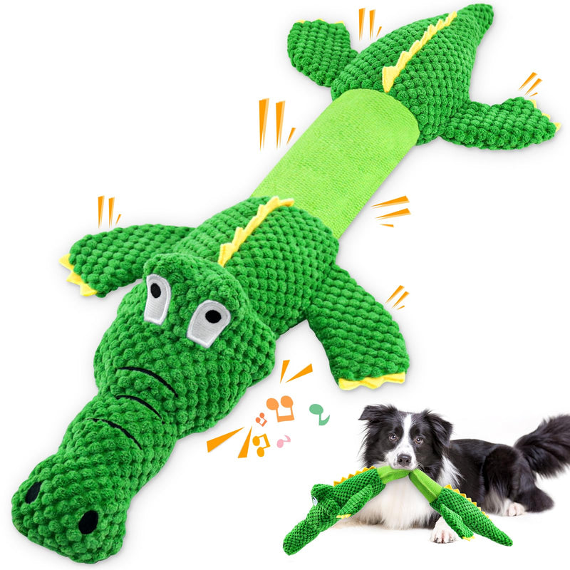 Dog Toys for Large Dogs: Squeaky Dog Toys - Plush Dog Chew Toys - Tough Tug of War Dog Toys - Interactive Puppy Toys for Small,Medium,Large Breed crocodiles - PawsPlanet Australia