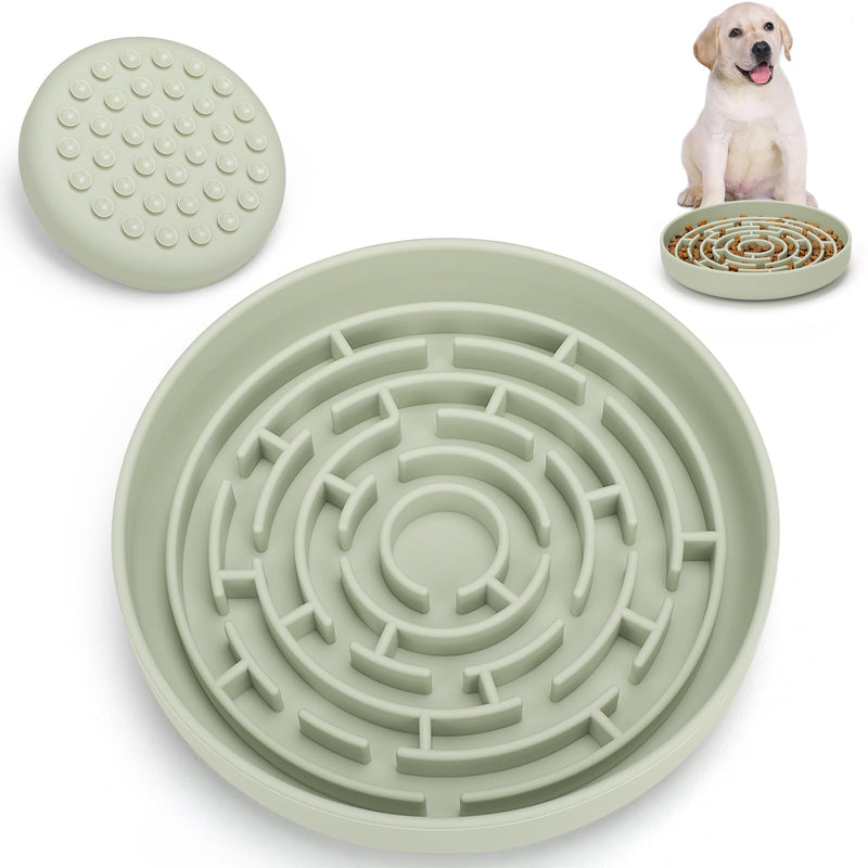 Slow Feeder Dog Bowls Silicone Maze Food Suction Bowl Feeders Dog Puzzle Lick Mat to Slow Down Eating for Medium Small Breed Size Dogs - PawsPlanet Australia