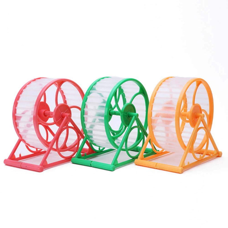 Hamster Exercise Wheel, Silent Running Wheel with Stand for Hamsters, Gerbils, Mice and Other Small Pets, Hamster Wheel Cage (Random Color, 1 PC) - PawsPlanet Australia
