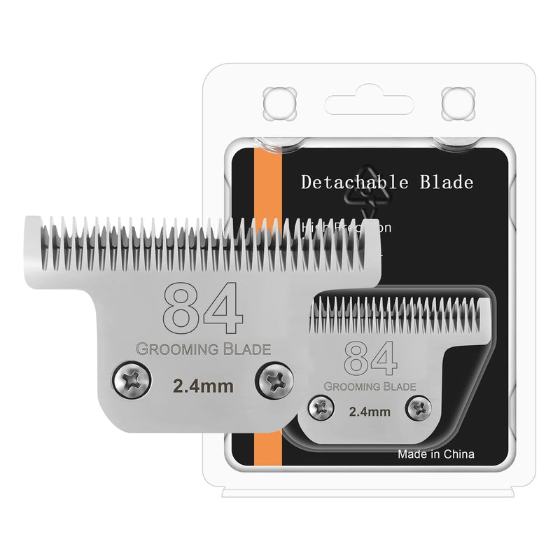 84# Pet Dog Grooming Stainless Steel Blade,Compatible with Ainds,Oster A5,Wahl KM-10 and Other Series Detachable Clippers, Cut Length 3/32-Inch - PawsPlanet Australia
