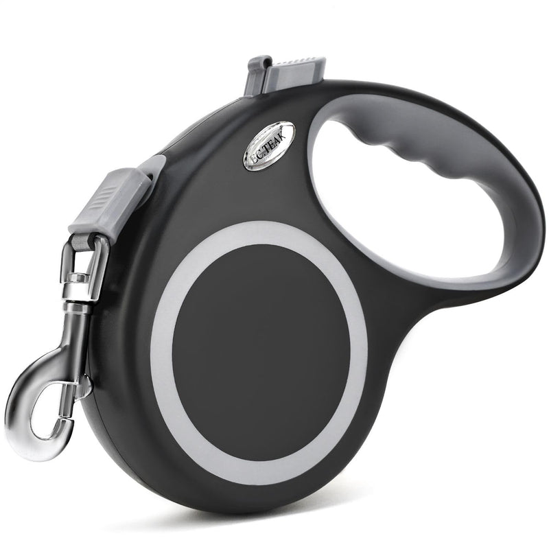 Retractable Dog Leash 26 FT, Heavy Duty Dog Leash for Dogs up to 110lbs, Strong Nylon Tape No Tangle, One-Handed Brake, Pause, Lock, Perfect for Medium Large Dogs (Black, 26 FT(66-110 LBS)) Black 26 FT(66-110 LBS) - PawsPlanet Australia