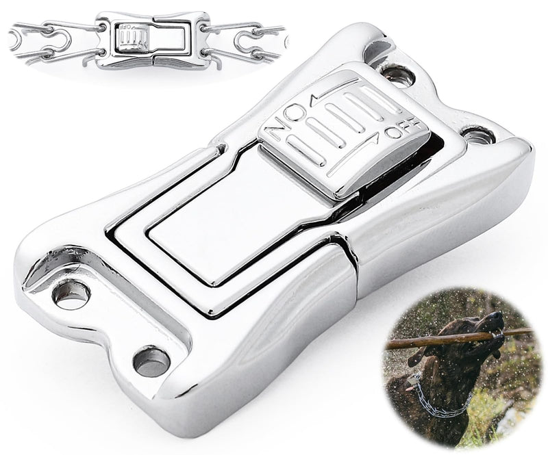 MOZETO Quick-Release Buckle for Prong Collar, Stainless Steel Metal Buckle for 2.25mm 3.0mm 3.2mm 4.0mm Pinch Collar - PawsPlanet Australia