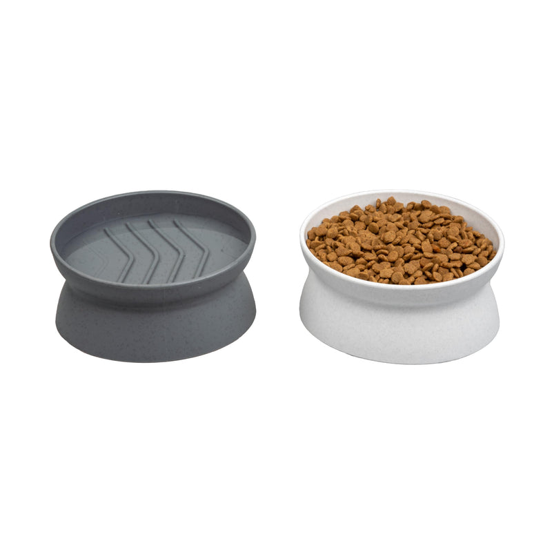 Kitty City Raised Cat Food Bowl Collection/Stress Free Pet Feeder and Waterer and Slow Feed Bowls 2 Bowls/Small Slow Feed - PawsPlanet Australia
