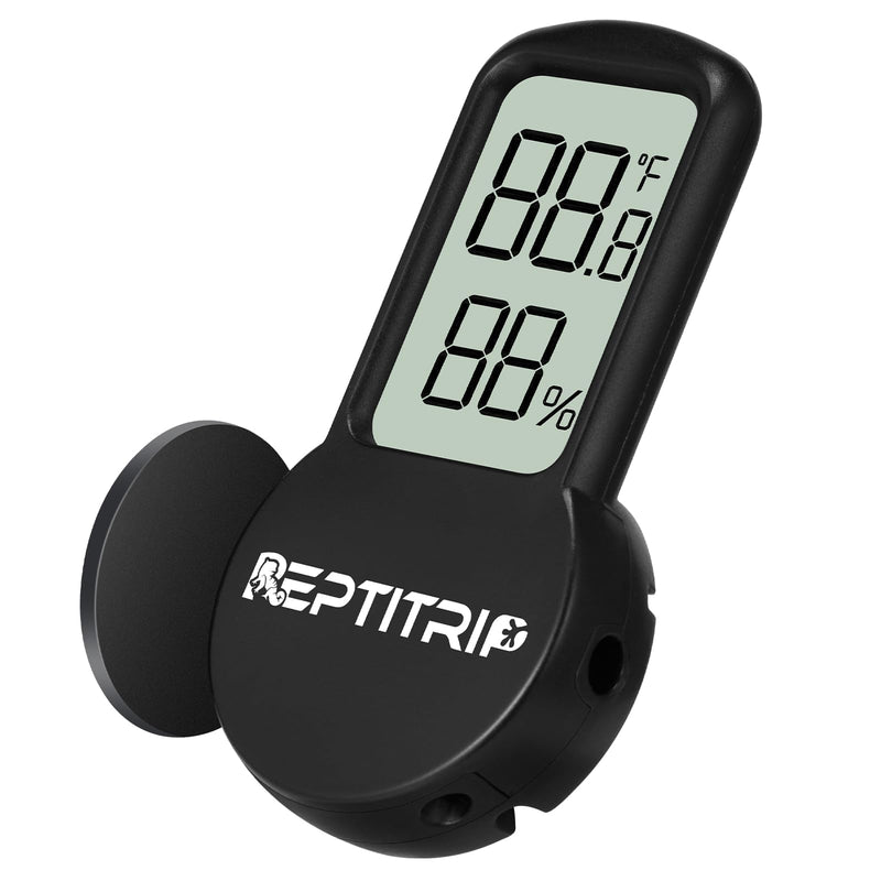 Reptile Thermometer, Hygrometer for Reptile Tank, Hygrometer Thermometer with Digital LCD Display, Support for Fahrenheit and Celsius, with Two Batteries - PawsPlanet Australia