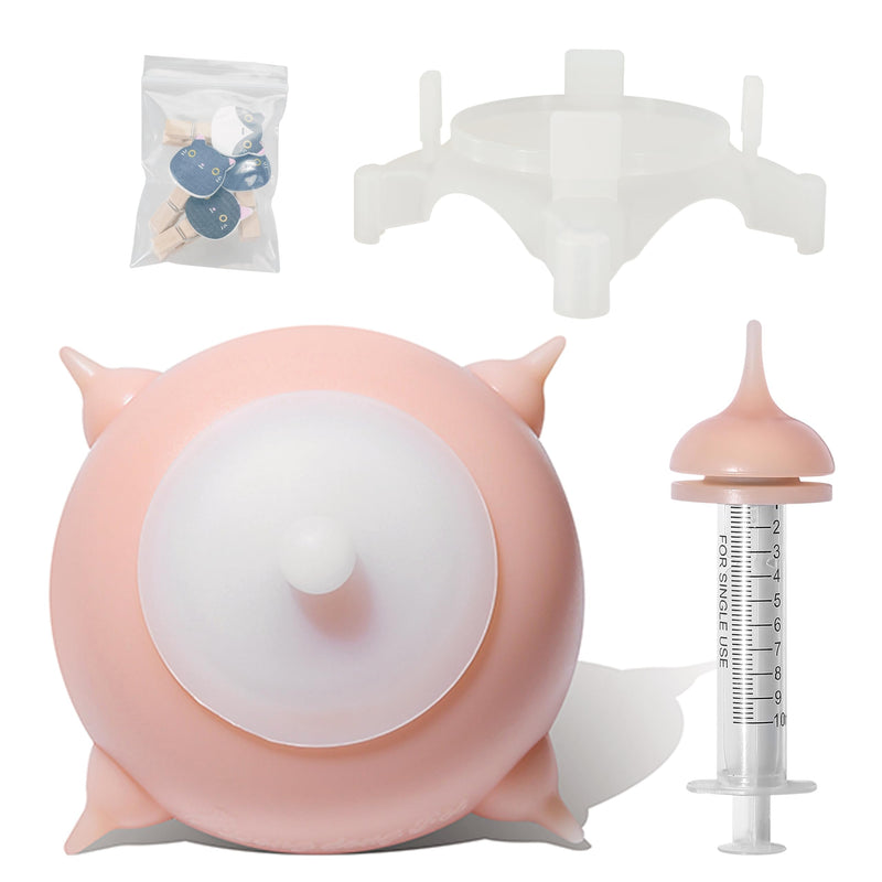 Puppy Feeder Puppy Milk Feeder Puppy Nursing Station Puppy feeders for Multiple Puppies Puppy Milk replacer Doggie Bubble Dongdong pet (S size bowl (Kitten/Toy Puppy), Pink) S size bowl (Kitten/Toy Puppy) - PawsPlanet Australia