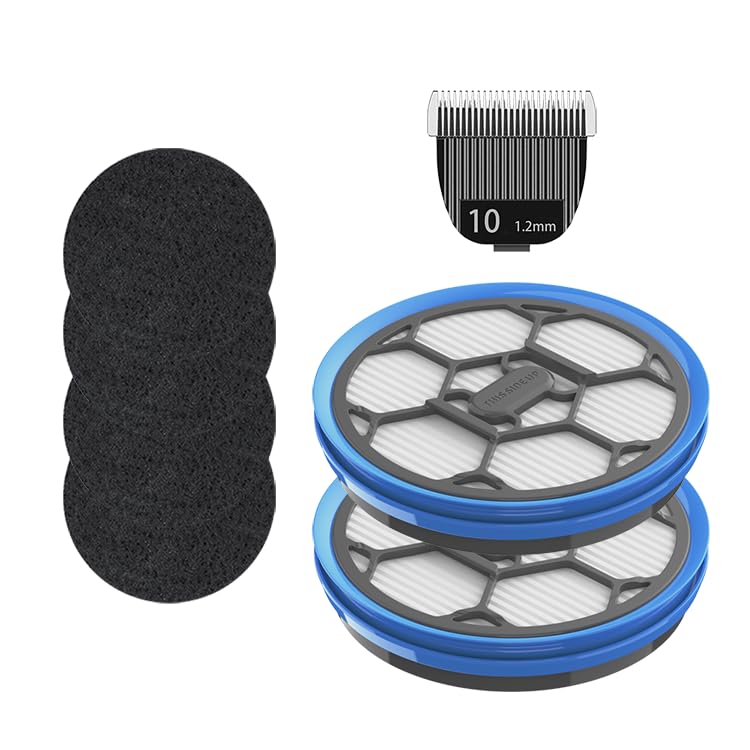 FurMe Grooming Vacuum Compatible Tools Replacement Pack - HEPA Filters, Sponge Debris Filters, AirClipper Blade Replacements, Cat & Dog Grooming Supplies Model FM-02 - PawsPlanet Australia