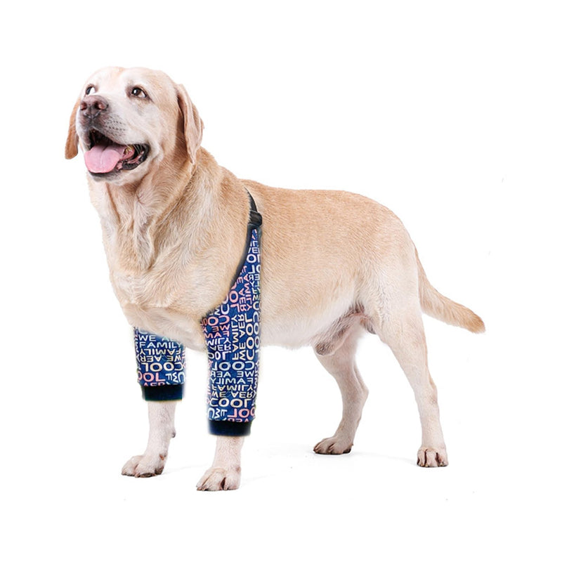 HDKUW Dog Elbow Protector, Dog Leg Recovery Sleeve for Prevent Licking Wound, Joint Sleeves with Mesh Pad for Medium Large Dogs Thickened Letters 2XL - PawsPlanet Australia