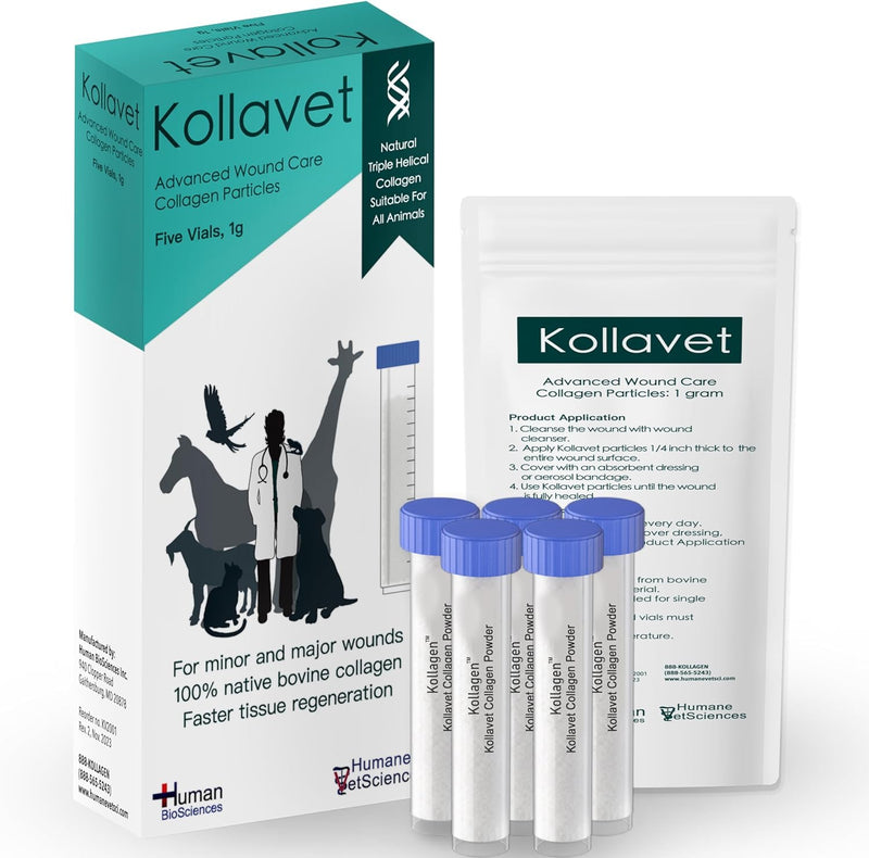Veterinarian-Recommended Animal Wound Care Dressing for Cats, Dogs, Horses, Reptiles, Pets, and Working Animals (1 Gram Vials) 1 Gram Vials - PawsPlanet Australia