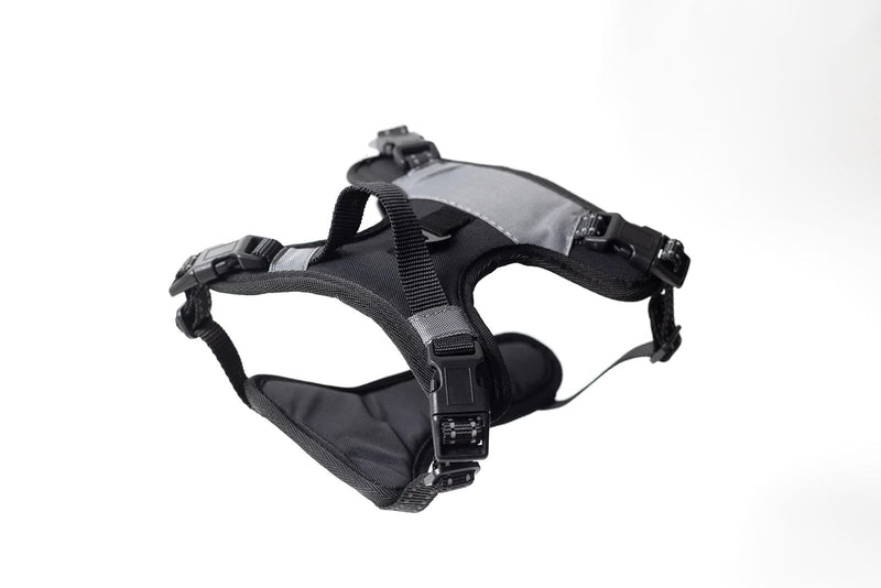 The North Star Dog Harness™ - Comfortable, Fully Adjustable, Designed to Reduce Pulling, Escape Resistant, Durable, fastens Easily and securely. (Grey, Small) - PawsPlanet Australia