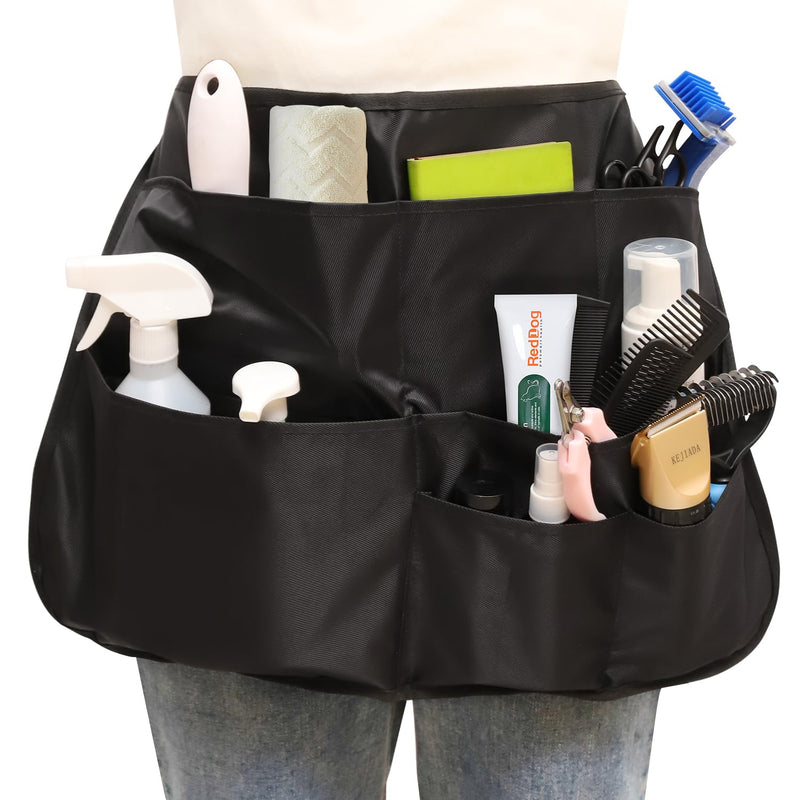 Rsobl Pet Groomer Pocket Apron Waterproof Pet Grooming Apron Work Aprons Clothes for Beauticians Pet Grooming Kit for Cats and Small Dogs - PawsPlanet Australia