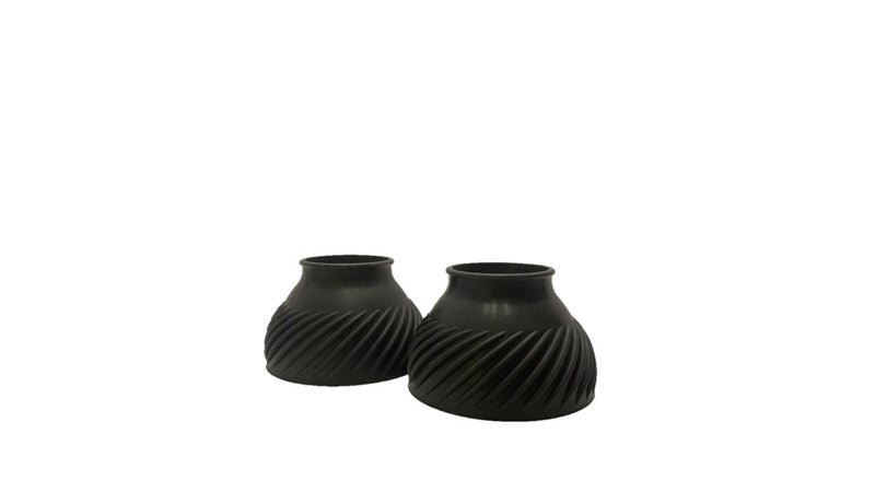 Helo Bell Boots: Large (L). Heavy Duty Protection. Great for Turnout! Black - PawsPlanet Australia