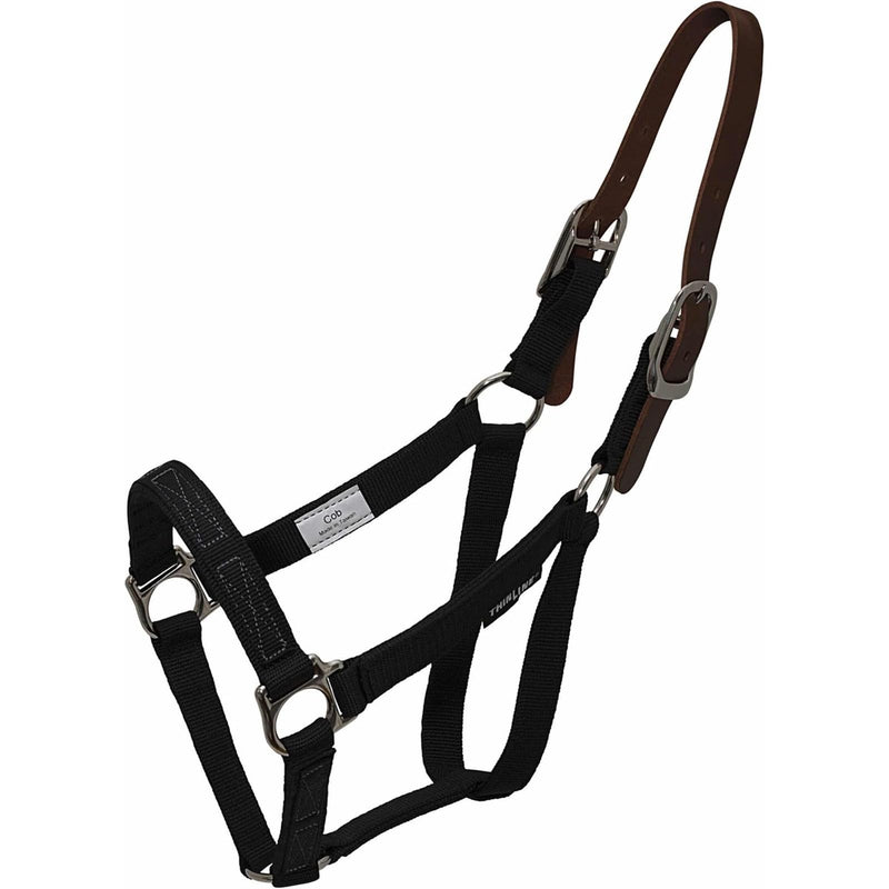 Thinline Turnout Halter for Use with Grazing Muzzle | Horse Equine Safe Comfortable Adjustable Breakaway Halter - Size Options Small Pony
