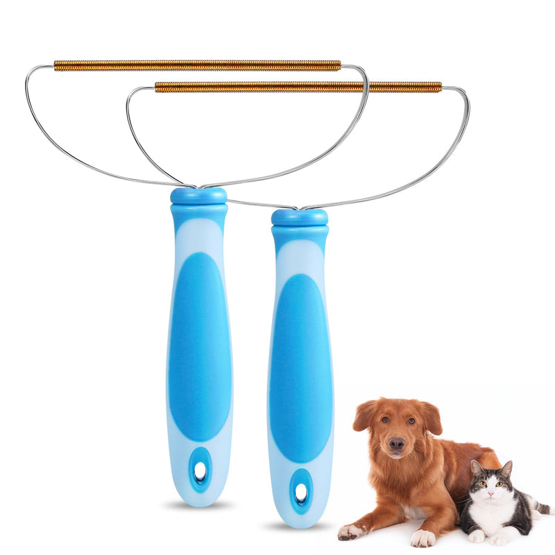 Newest Pet Hair Remover, 2 Pack Dog Cat Hair Remover, Lint Cleaner, Deep Cleaning, Portable Fur Removal Tool for Carpet, Car Mat, Couch, Pet Bed, Rug - PawsPlanet Australia