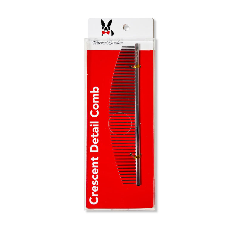 Warren London Copper Crescent Comb 6.5 inches – Premium Dog Grooming Comb for Professional-Quality Results Comfort Control Durability and Detail Crescent Detail Comb