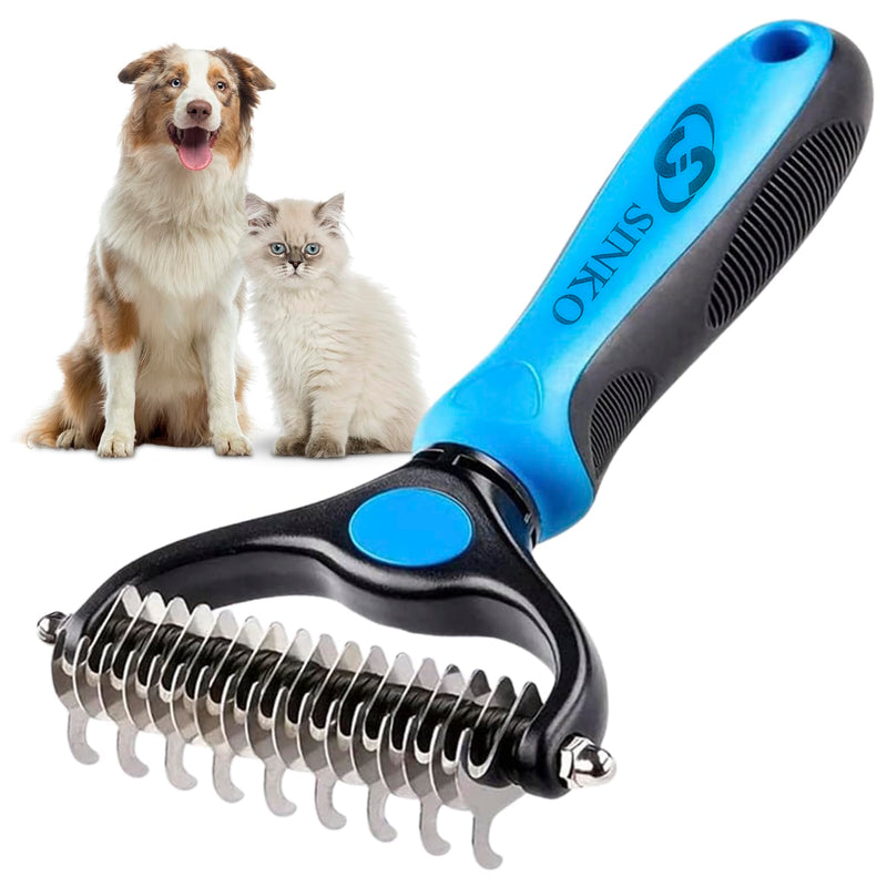 Sinko Undercoat Rake for Dogs, Undercoat Brush for Dogs, Dog Rake Brush for Shedding, Double Coat Dog Brush, Undercoat Brush for Cats, Dog Undercoat Brush Deshedding, Cat Undercoat Brush (Brush only) Brush only - PawsPlanet Australia