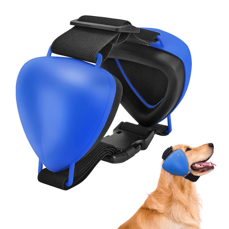 ZOHAN Dog Ear Muffs for Noise Protection, Comfort Dog Noise Cancelling Ear Muffs with Fast Snap Lock for Fireworks, Thunder, Vacuums Blue-m - PawsPlanet Australia
