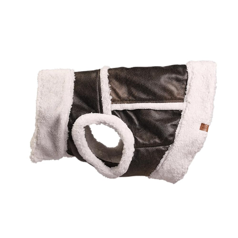 Marley Dog & Cat Vest – Brown Pet Jacket with Button Closure, Soft and Warm Winter Pet Apparel (06) 06