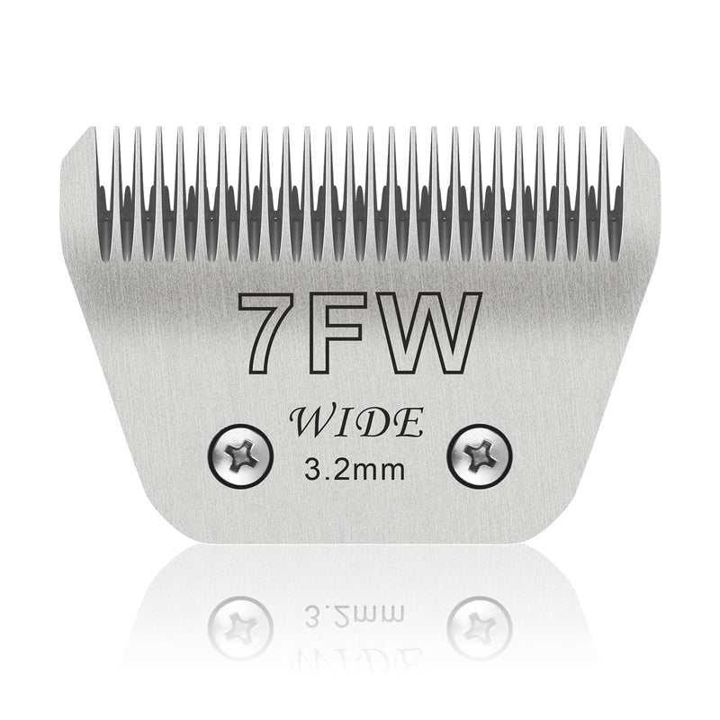 7FW Wide Pet Dog Grooming Detachable Blades,Compatible with Andis,Oster A5,Wahl KM10 Clippers,Cut Length 1/8"(3.2mm) 7fw - PawsPlanet Australia