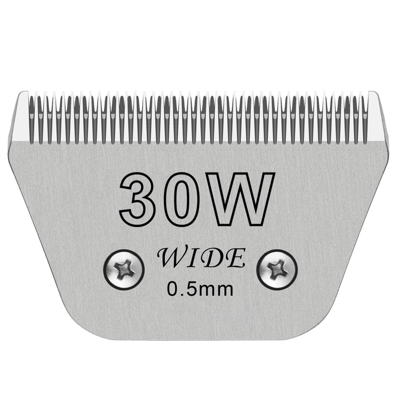 30W Dog Grooming Clipper Replacement Blades, Compatible with Ainds, Oster A5, Wahl Km10 and Other Series Clippers, Blade Size-30W Cut Length 1/50"(0.5mm) 30W - PawsPlanet Australia