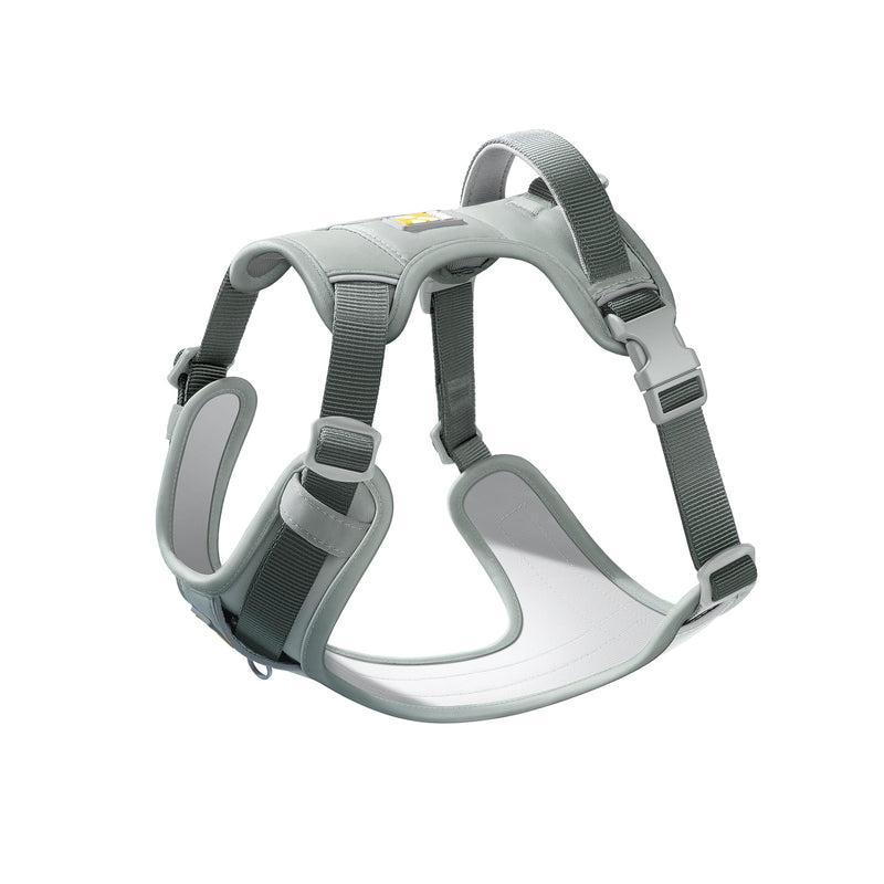 Core Dog Harness with Handle and Pocket, Sliver ion Inner Fabric, Wear-Resistant Shell Fabric, Reflective and Soft Padded (Mist Grey, Size Medium) Mist Grey M (Chest: 16-21in) - PawsPlanet Australia