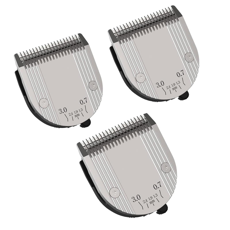 Audoc 5 in 1 Blades Adjustable Dog Grooming Replacement Blades Compatible with Wahl Animal Clipper Arco, Bravura, Chromado, Creativa, Figura, and Motion Pet, Dog, and Horse (Silver/3PC) GOLD/3PC - PawsPlanet Australia
