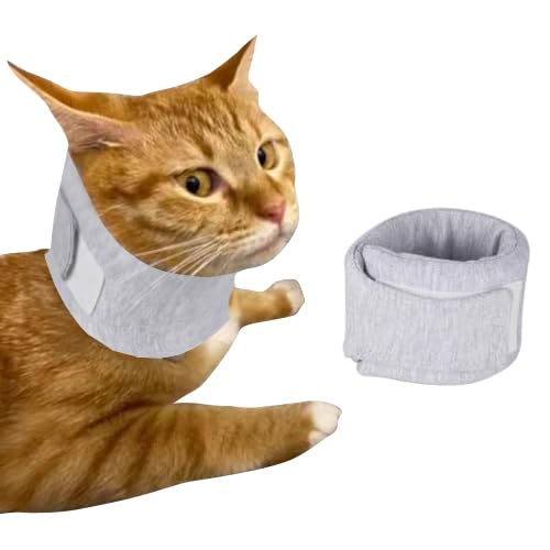 Cat Neck Brace Elizabethan Collar for Pet After Surgery Recovery Adjustable Breathable Neck Cervical Cone for Small Medium Dogs Puppies Kittens with Spinal IVDD Issues (X-Small,Grey) XS Grey - PawsPlanet Australia
