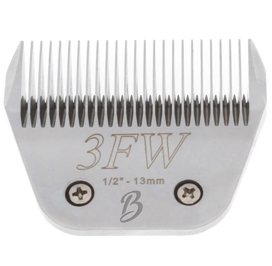 Detachable A Series 3 Wide Blade Dog Grooming Cut Length 1/2" / 13mm Japanese Carbonized Steel Dog Grooming Blades (Compatible A5 Series Clippers for Dogs Horses(B3FW) 3FW (1/2" / 13mm) - PawsPlanet Australia