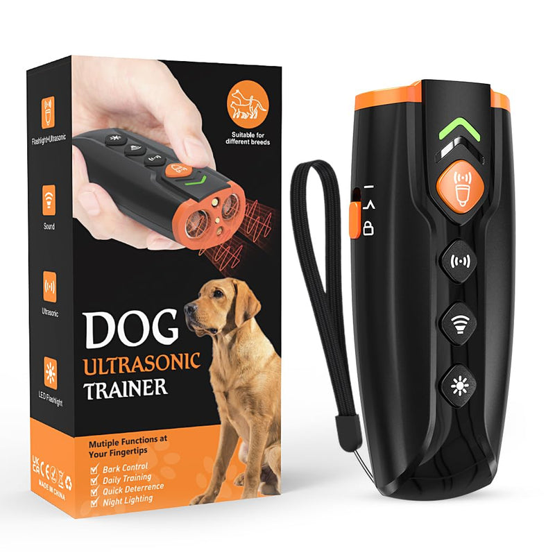 2024 Release Dog Barking Control, Stops Bark and Bad behavior | Train Your Dog 🐕 on Clicks (Your or Neighbors), Press The Button | Long Range Ultrasonic | 4 Training Modes | Gift for Dog Lovers - PawsPlanet Australia