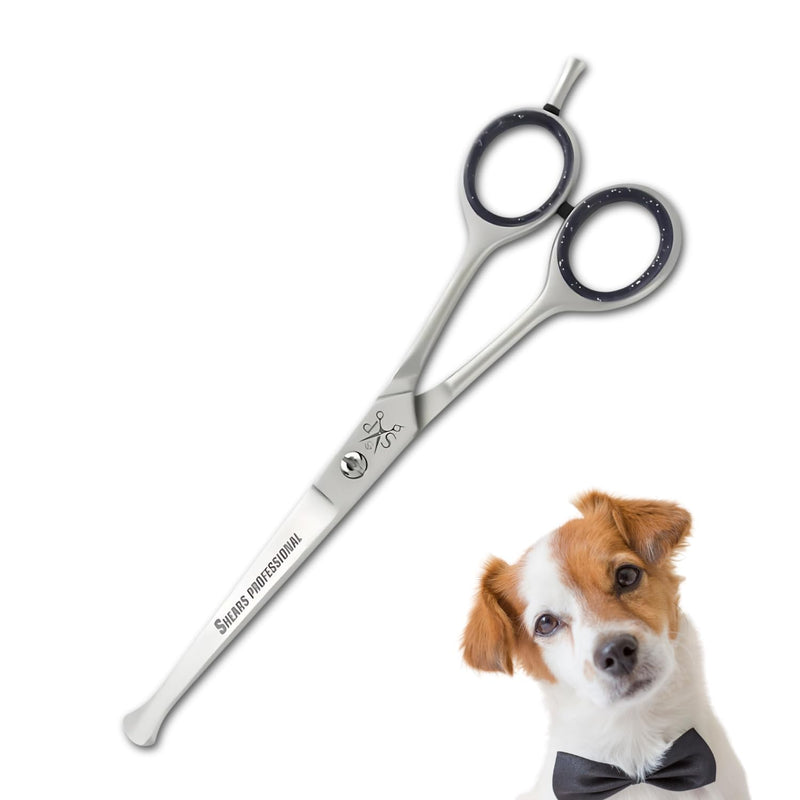 Dog Grooming Scissors, Hair Cutting Scissors, Straight for Pet and Saloon Use (Ball Tip STR 4.5) Grooming Scissor for Dog with Round Tip Ball Tip STR 4.5 - PawsPlanet Australia